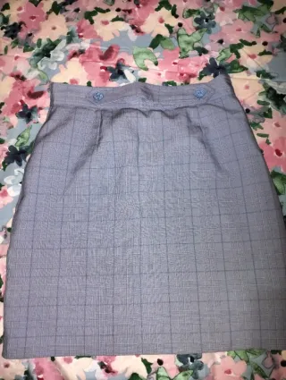 Falda de cuadros azul El corte ingles