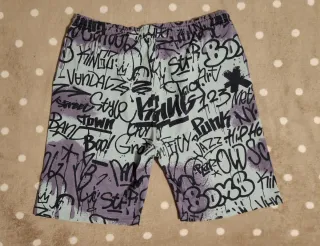 Nuevo Pantalón corto hombre graffiti