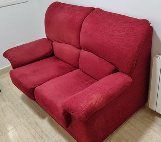 REGALO sofá de 2 plazas rojo