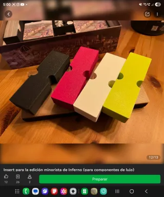 Inserto Inferno (componentes de lujo)