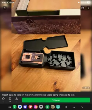 Inserto Inferno (componentes de lujo)