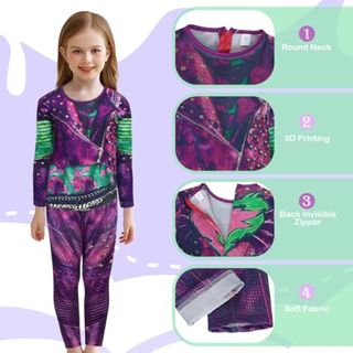 Dress Up Descendientes del Mal B0F5Q1G1 Nuevo (talla 8-10 años) (con peluca)