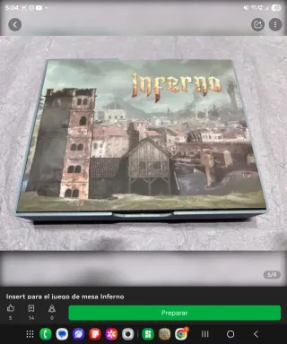 Organizador Inferno Juego de Mesa