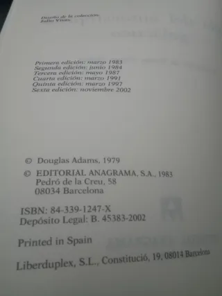 Guía del autoestopista galáctico, Douglas Adams