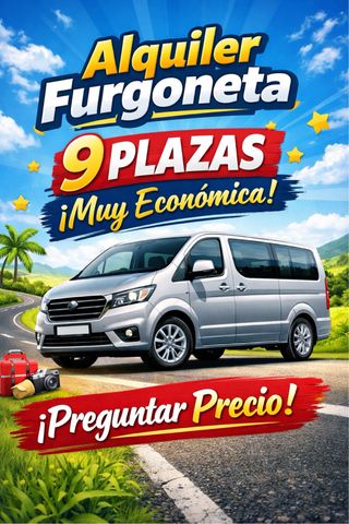 Alquiler furgoneta 9 plazas