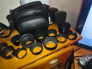 Lote Cámaras Canon EOS + 4 Objetivos