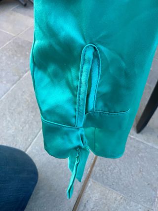 Maglietta Mixeri color verde acqua con fiocchi