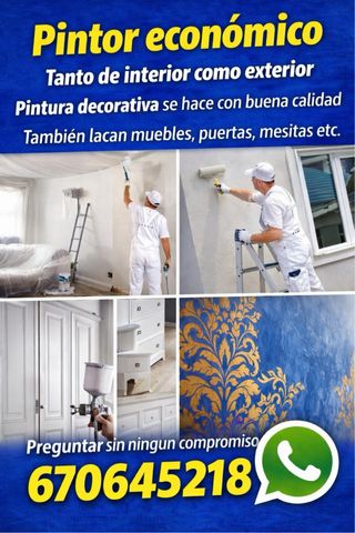 Pintor económico interior y exterior