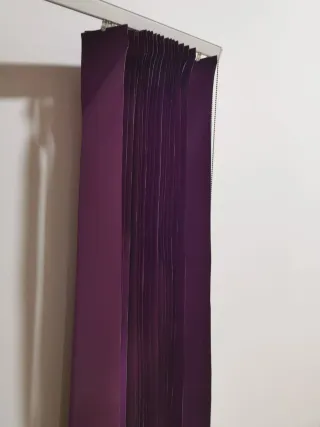 Estores plegables color morado