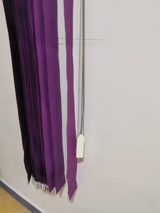 Estores plegables color morado