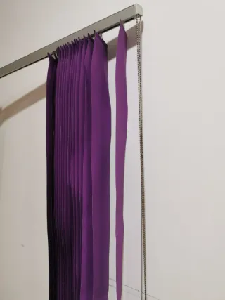 Estores plegables color morado