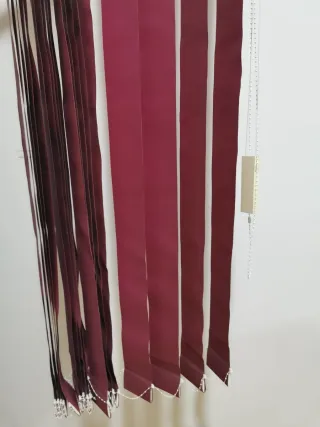 Estores plegables rojos