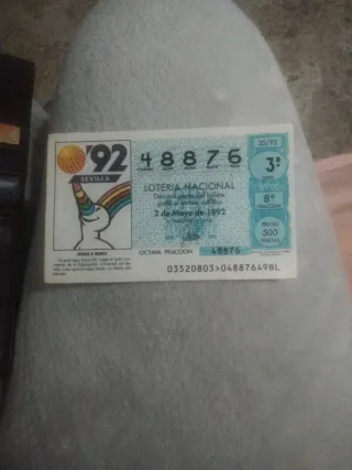Lotería Nacional España 1992