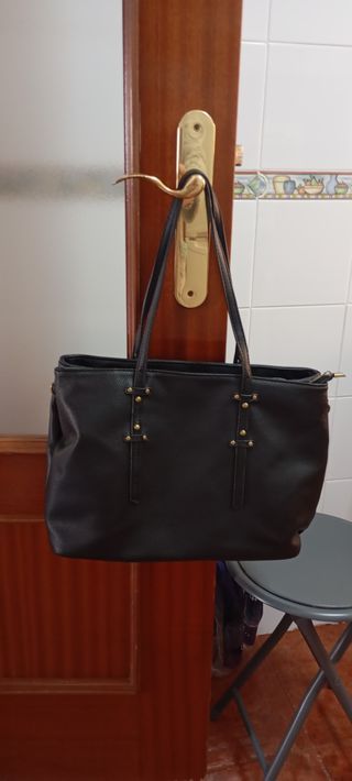 Bolso de mano negro mujer