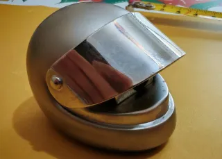 Temperamatite Casco Moto Argento