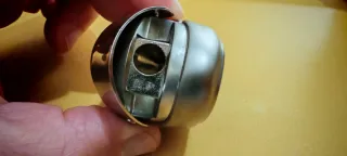 Temperamatite Casco Moto Argento