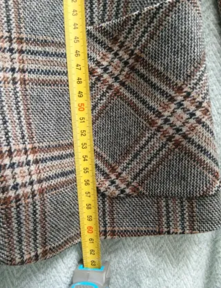 Blazer Zara Cuadros Marrón, esencia vintage