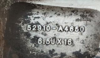 Kia 2229425 52910a4650 juego llantas carens iv 1.6