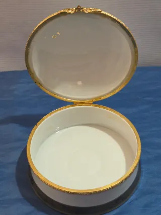 Scatola Portagioie Limoges France Porcellana