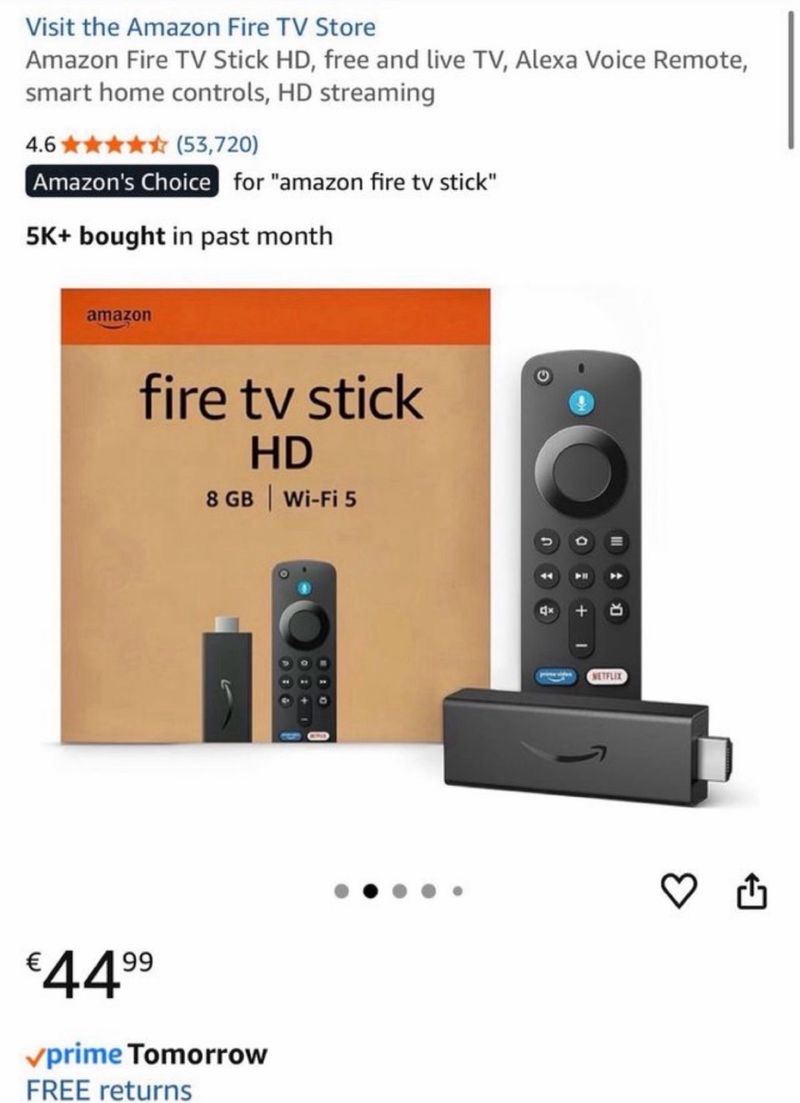 Amazon Fire TV Stick HD precintado afbeelding 9