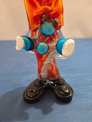 Pagliaccio Scultura Vetro Murano Vintage