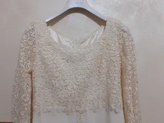 Abito Sposa Seta Raso Pizzo