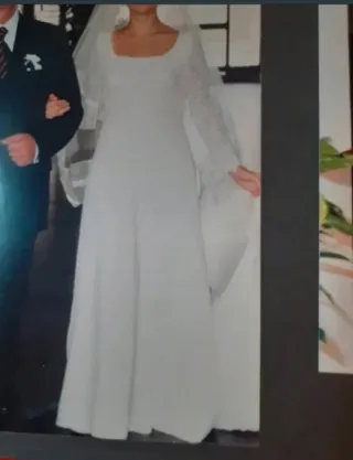 Abito Sposa Seta Raso Pizzo