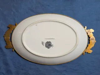 Vassoio e 2 Tazze Porcellana Limoges