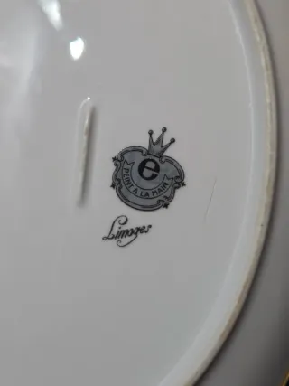 Vassoio e 2 Tazze Porcellana Limoges