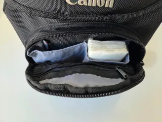 Bolso negro para cámara Canon
