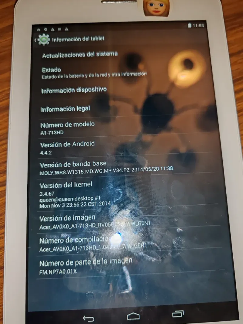 Tablet Acer A1-713HD 7 Blanca afbeelding 3