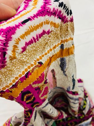 Chaleco kimono estampado multicolor talla única