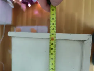 Armario de muñecas vintage naranja