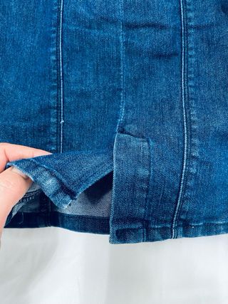 Vestido vaquero con cremallera