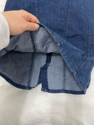 Vestido vaquero con cremallera