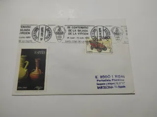 Sobre matasellos III bajada de la virgen Sts. cruz