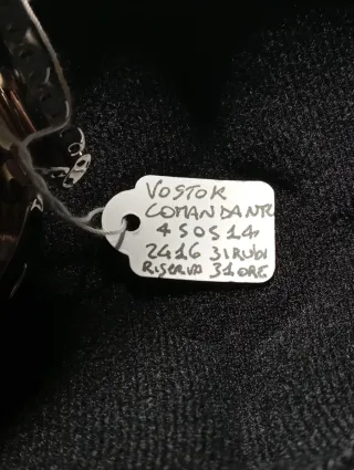 Orologio Vostok Komandirskie Blu