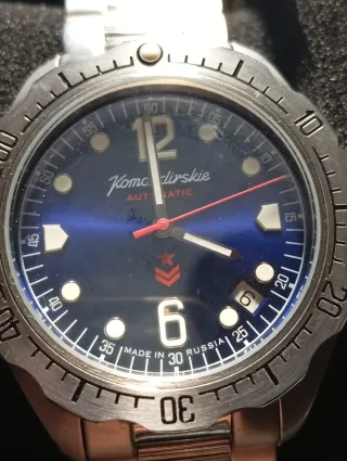 Orologio Vostok Komandirskie Blu