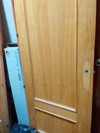 Puerta de madera interior