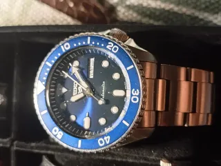 Orologio Seiko Automatico Blu/Oro