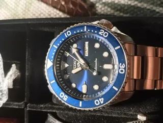 Orologio Seiko Automatico Blu/Oro