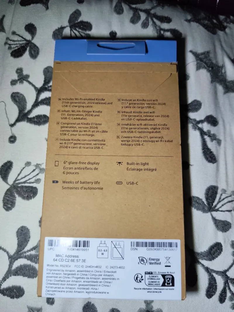 Amazon Kindle 6" 16GB Negro libro electrónico afbeelding 3