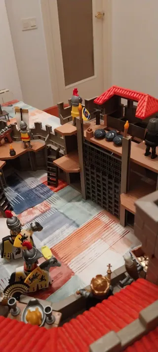 Playmobil,r.f 4865,lote,castillo,medieval,soldados