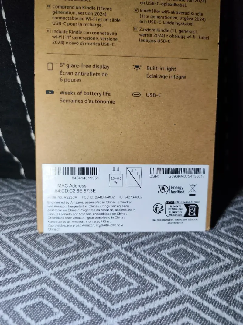 Amazon Kindle 6" 16GB Negro libro electrónico afbeelding 4
