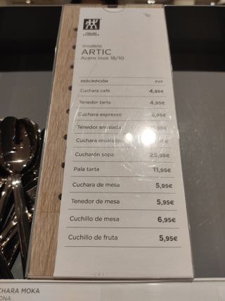 ZWILLING 6 TENEDORES- ARTIC-MATE PULIDO a ESTRENAR