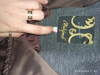 Giubbotto doppiopetto Malefemale marrone