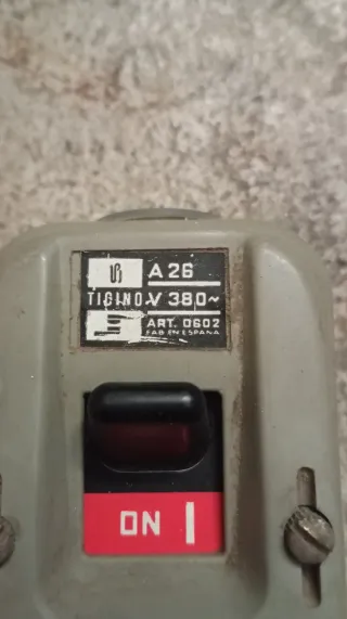 Interruptor Térmico Antiguo TIGINOX 380V