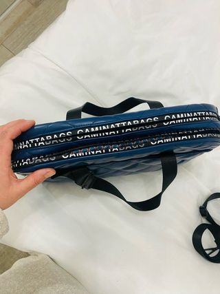 Maleta ordenador azul nueva