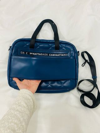 Maleta ordenador azul nueva