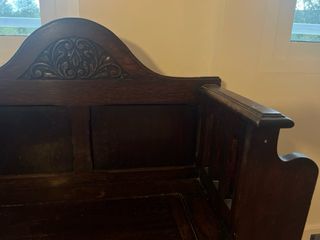 Banco arcón antiguo madera maciza